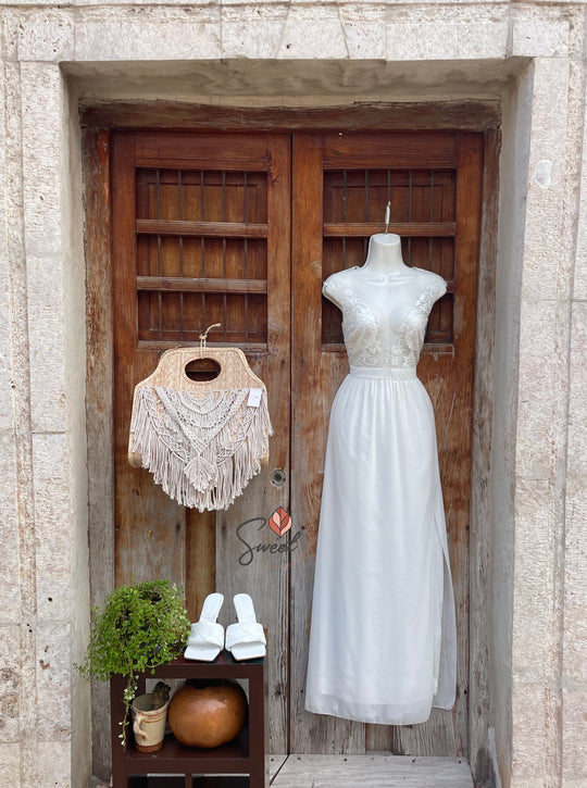 Vestido de Gasa "Elegancia Velada