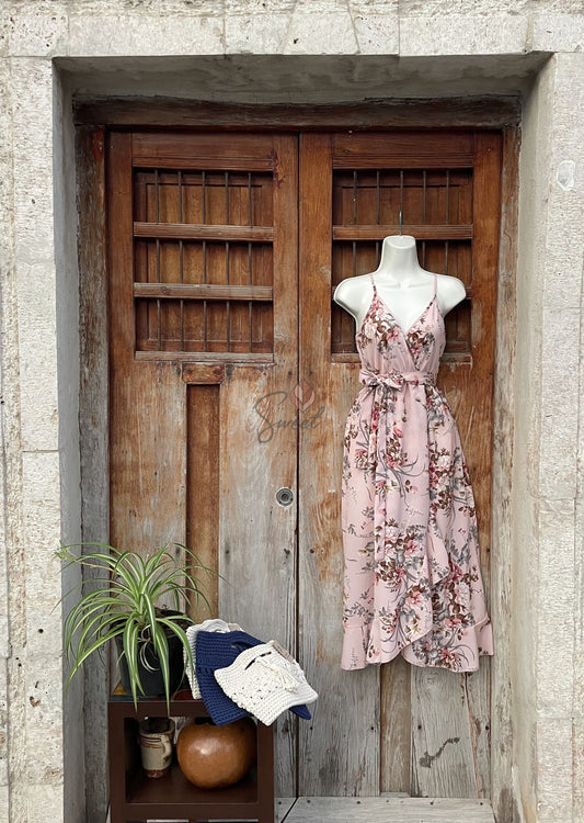 Vestido de Gasa con Olanes