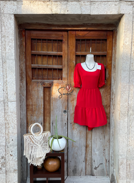 Vestido Fresco Rojo
