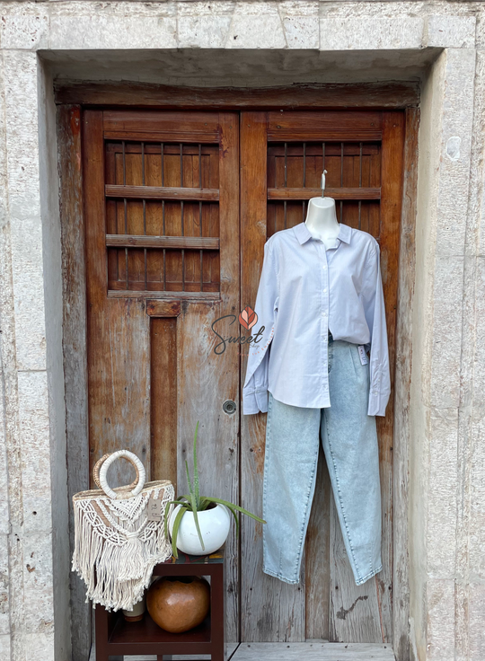 Camisa Rayada Lino