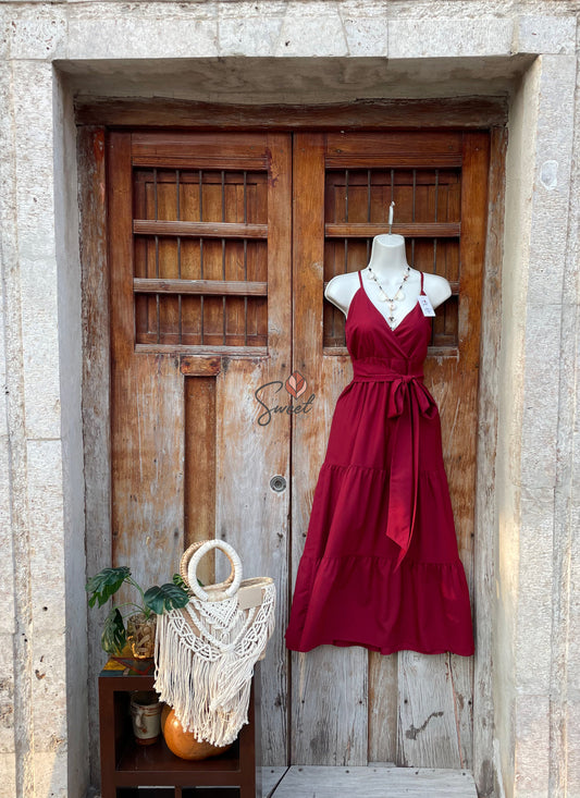 Vestido Escote Cruzado