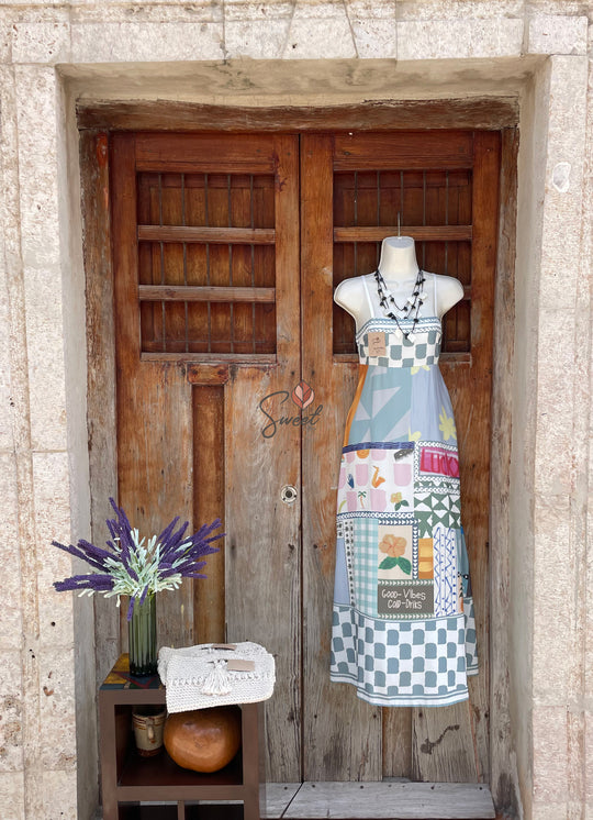Vestido Lino Estampado