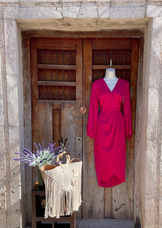 Vestido Rosa Satin