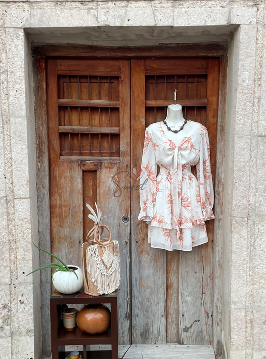 Vestido Gasa Floreado