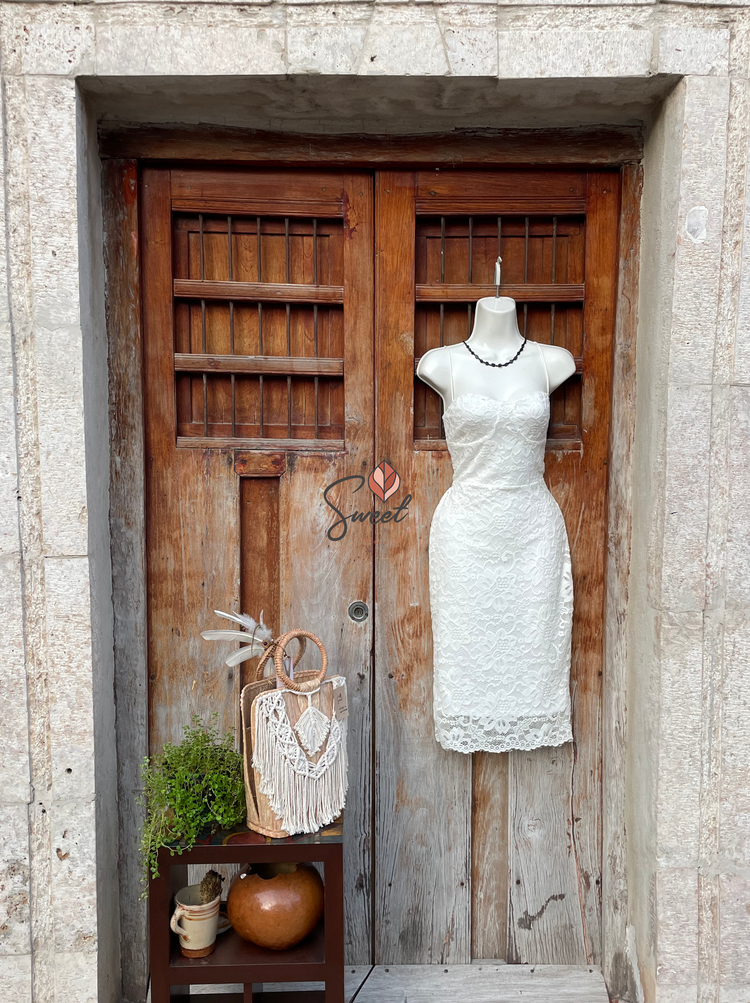 Vestido Encaje Blanco
