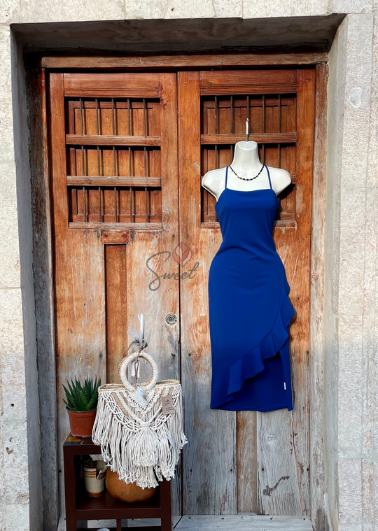 Vestido de Coctel con Olanes