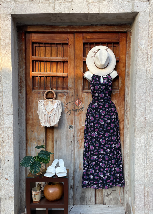 Vestido Flores Moradas