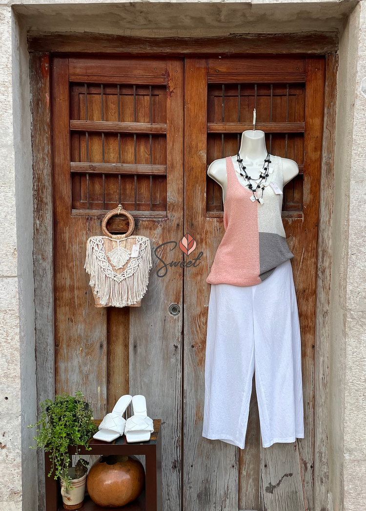 Blusa "Tricolor Tejida"