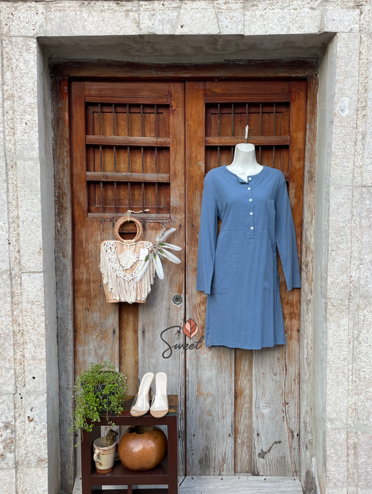 Vestido Manta con Botones